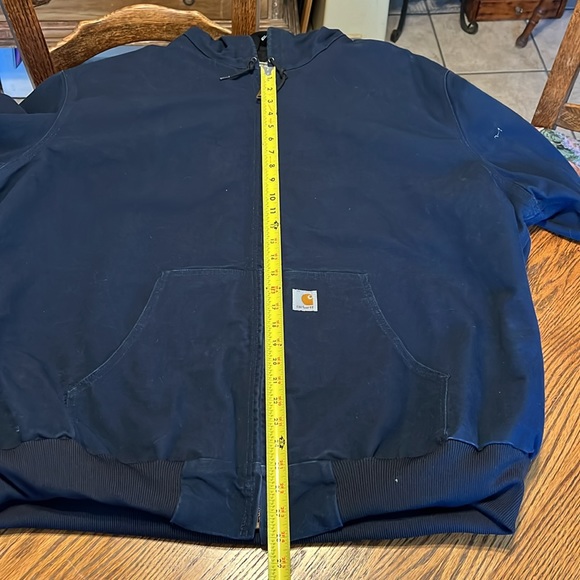 Carhartt Navy Duck Mesh Lined Hoody style Jacket - Picture 16 of 16